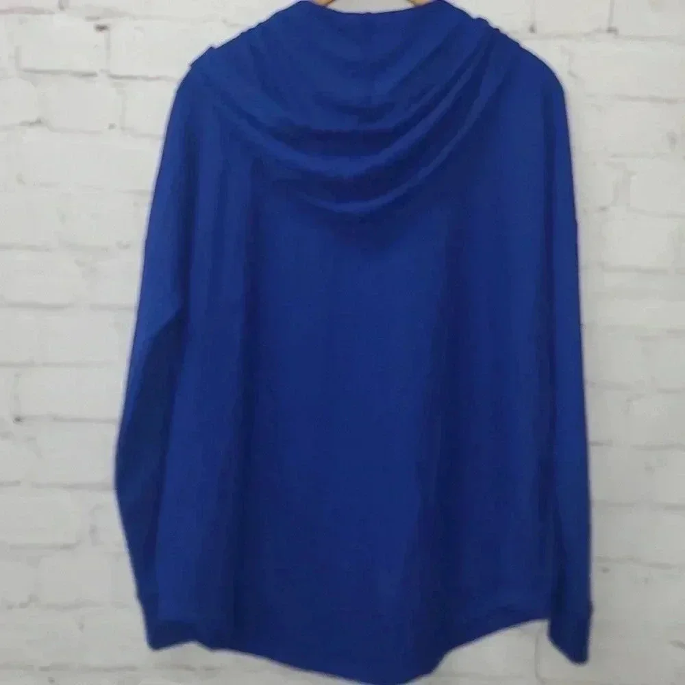 Michael Kors Cobalt Blue Hooded Sweater Size L